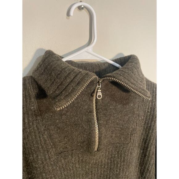 Cabela’s Outfitter Series 100% Lambs Wool 1/4 Zip Men’s Size XL Brown - Picture 2 of 8
